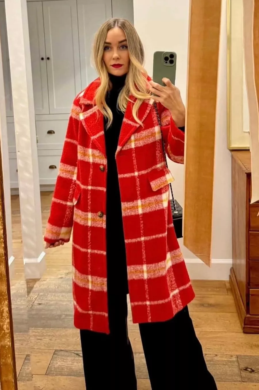 Shop Lauren Conrad's Plaid Overcoat