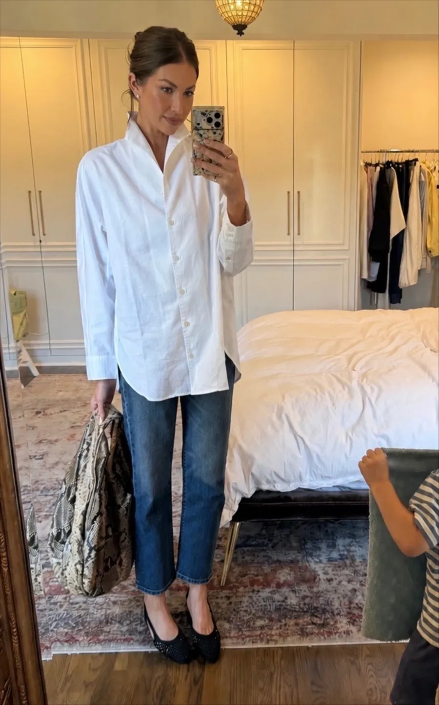 Jeans And A White Top