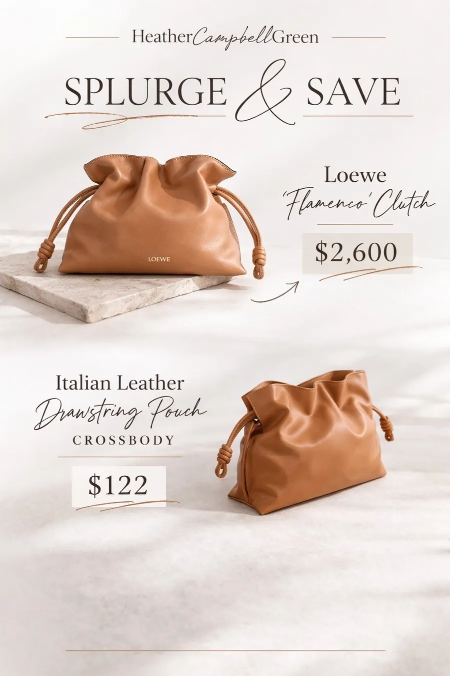 Shop Splurge & Save - Loewe Flamenco Clutch