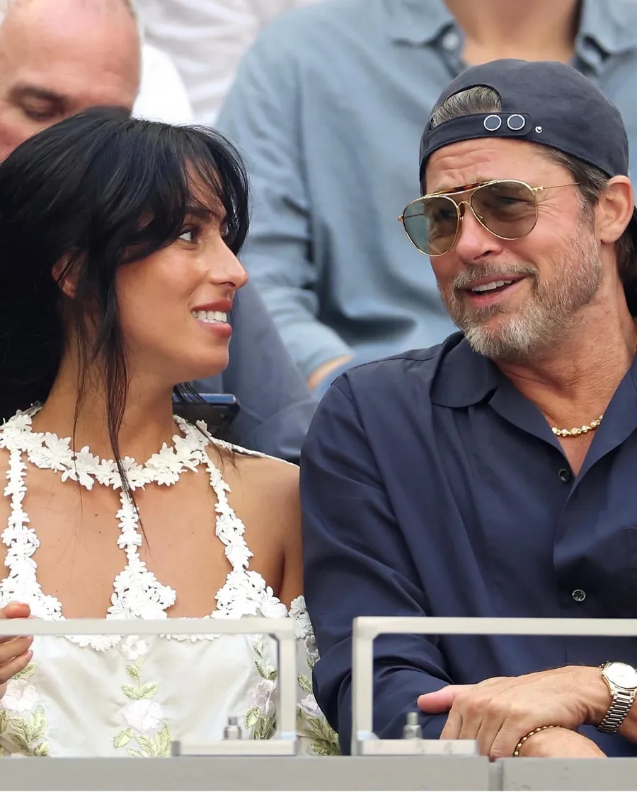 Brad Pitt And Ines de Ramon A The US Open