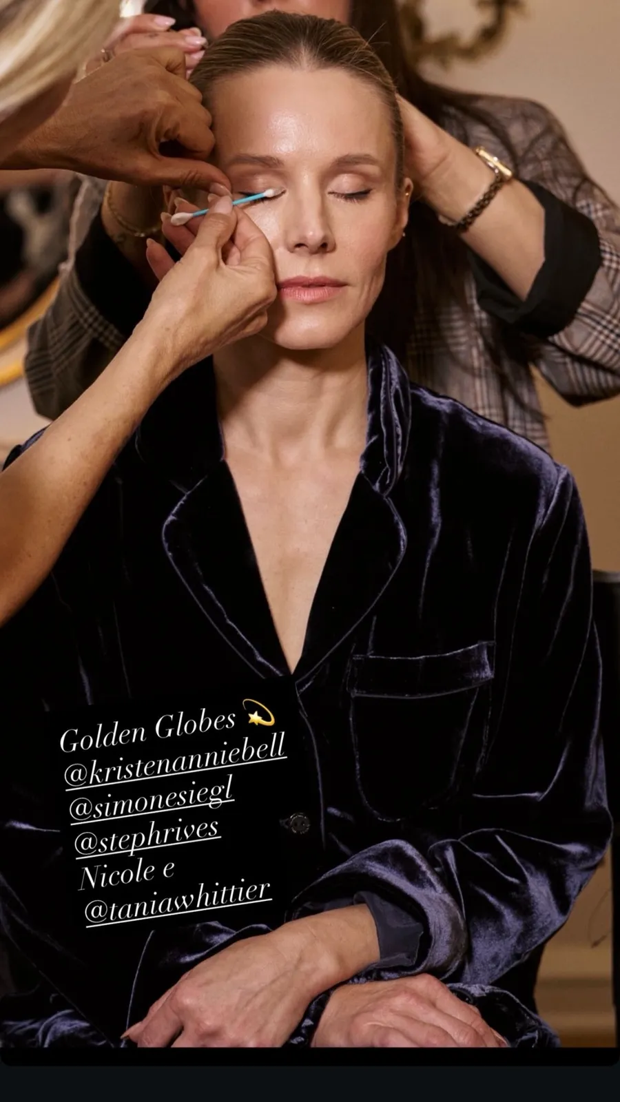 Kristen Bell's Velvet Pajamas