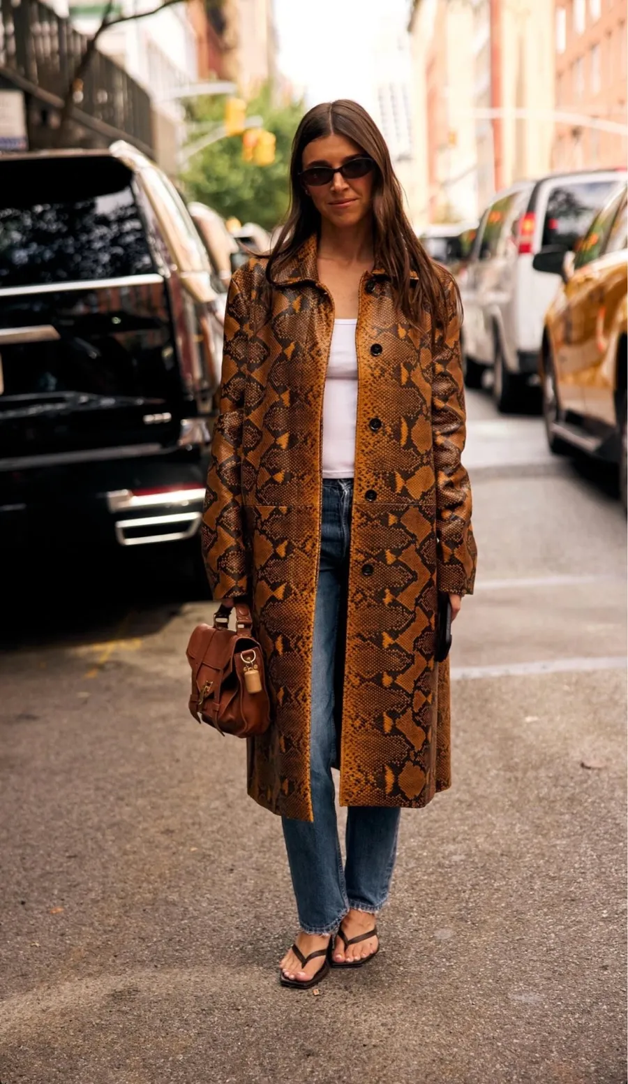 Lauren Ratner's Snake-Effect Coat