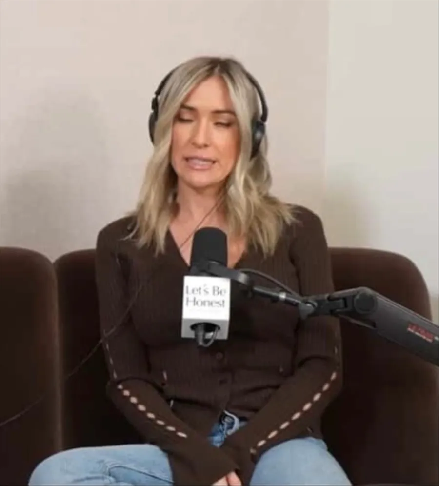 Kristin Cavallari's Brown Ribbed Wool Cardigan