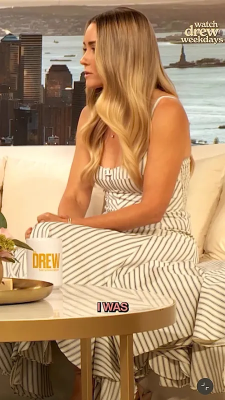 Lauren Conrad's Striped Dress With Ruffled Hem