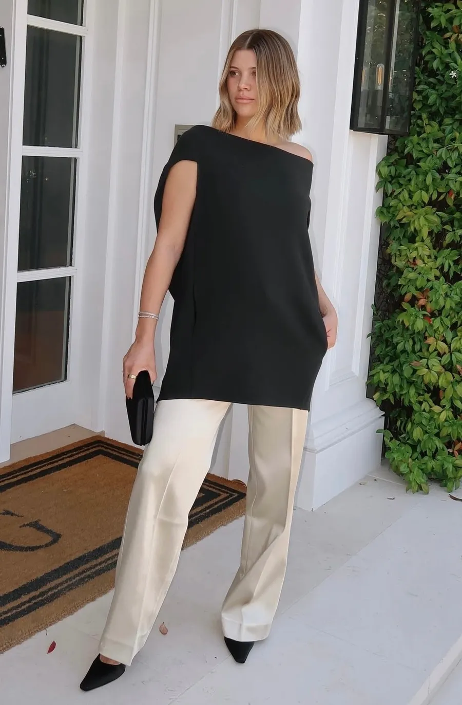 Tailored Lightweight Off-The-Shoulder Top