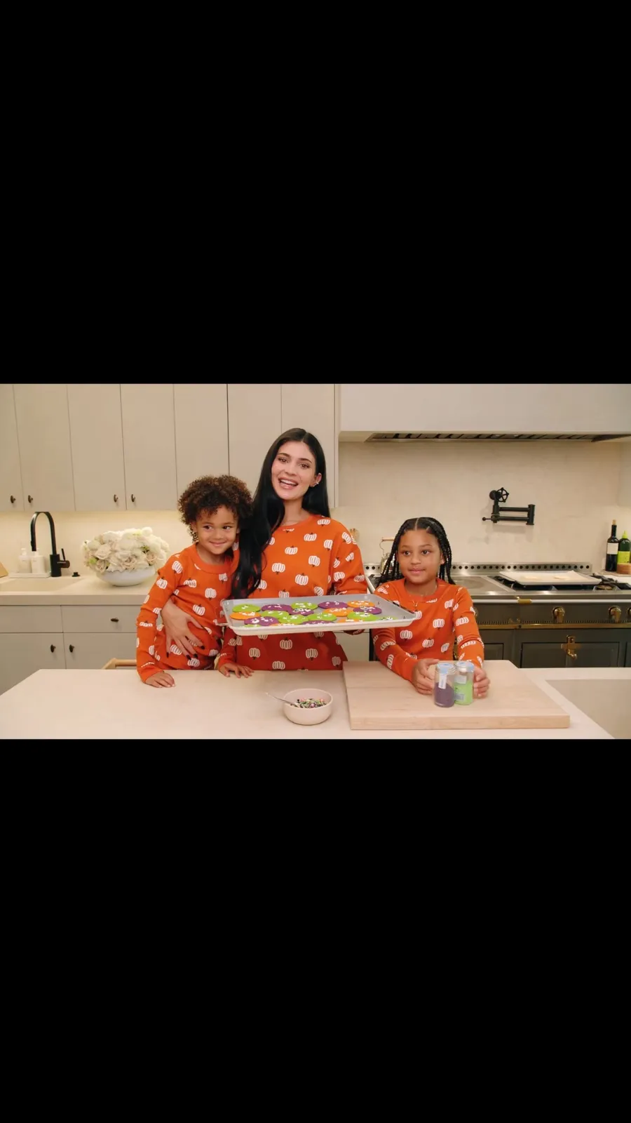 Kylie Jenner's Pumpkin-Print Pajamas