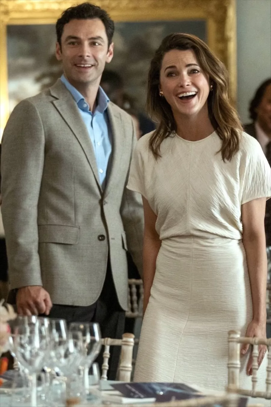 'The Diplomat' Keri Russell as Kate Wyler Midi-Length Dress