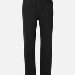Shop RE/DONE - 70s High Rise Stove Pipe Straight-leg Jeans - Black | NET-A-PORTER (US)