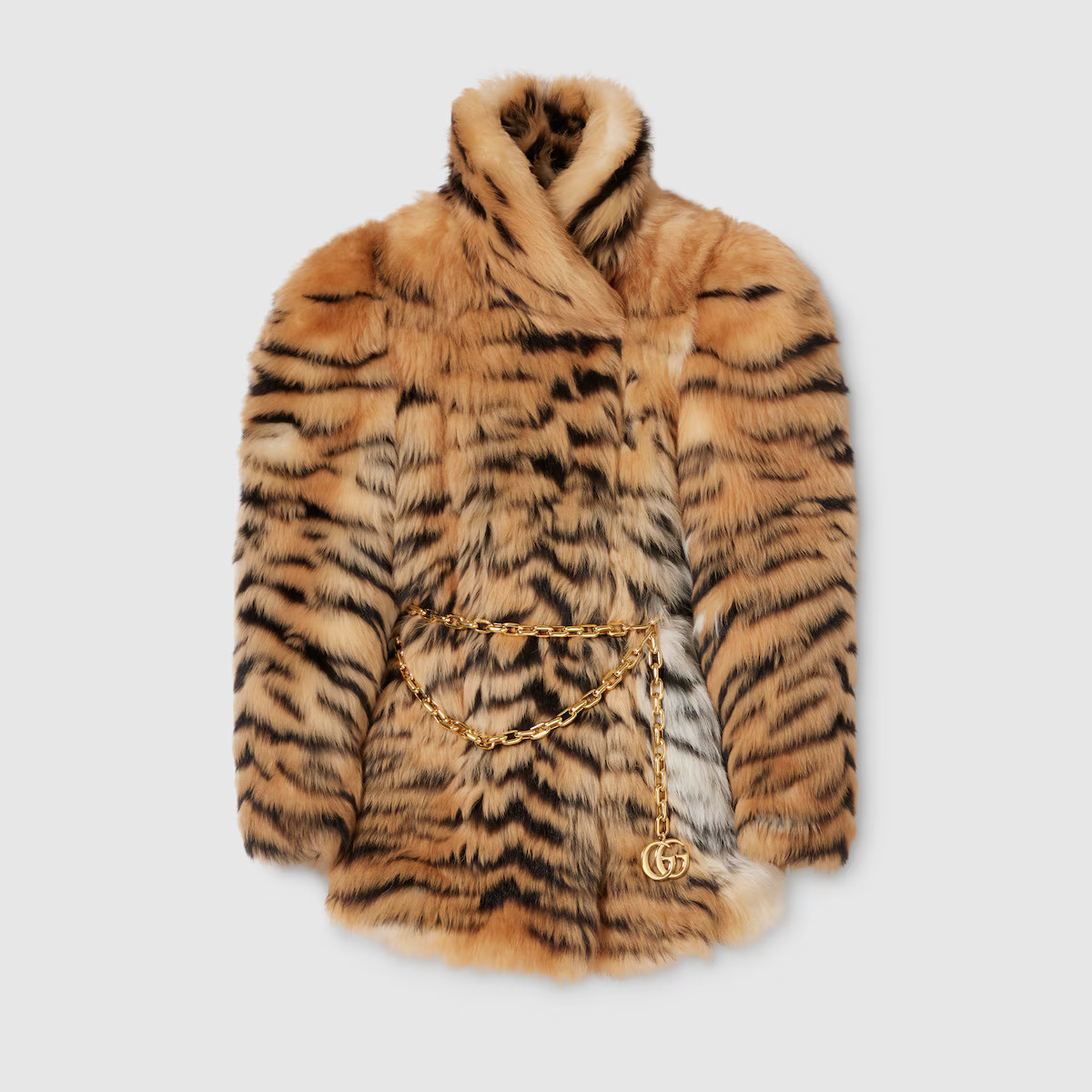 Shop Gucci - Smooth long shearling coat | Gucci (US)