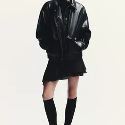 Shop FAUX LEATHER BOMBER JACKET | Zara US