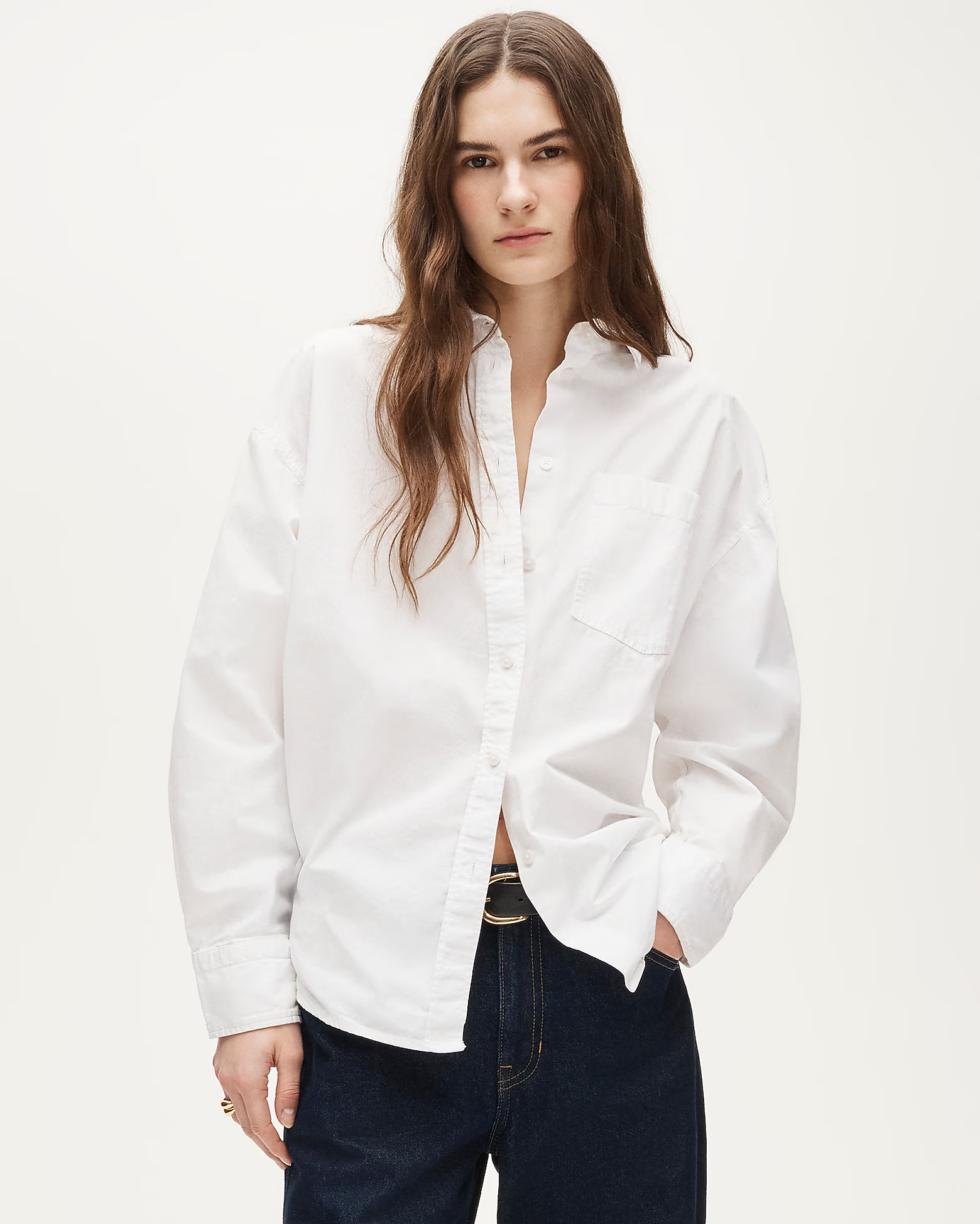 Shop Etienne oversized shirt in lightweight oxford | J. Crew US