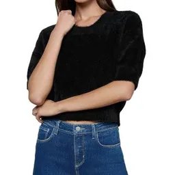 Shop LAgence Guinevere Cropped Crewneck Sweater | Bloomingdales (US)