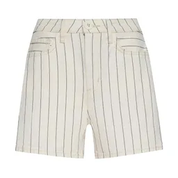 Shop LAGENCE Lissania Pinstriped Ultra High-Rise Denim Shorts | Saks Fifth Avenue