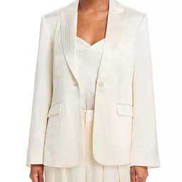 Shop Cinq a Sept Georgia Satin Blazer | Bloomingdales (US)