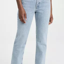 Shop AGOLDE Lana Mid Rise Straight Jeans | Shopbop