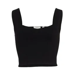 Shop A. L.C. Womens Jordana Knit Crop Top - Black | Saks Fifth Avenue