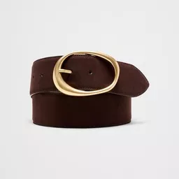 Shop Vegan Leather Organic Buckle Wide Belt | Banana Republic Factory