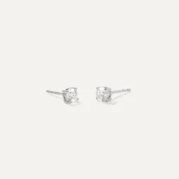 Shop 14K Gold Lab Grown Diamond Four-Prong Solitaire Studs | Quince