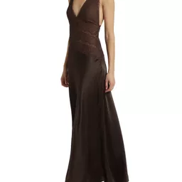 Shop Ronny Kobo Nalla Lace Silk Maxi Dress | Saks Fifth Avenue