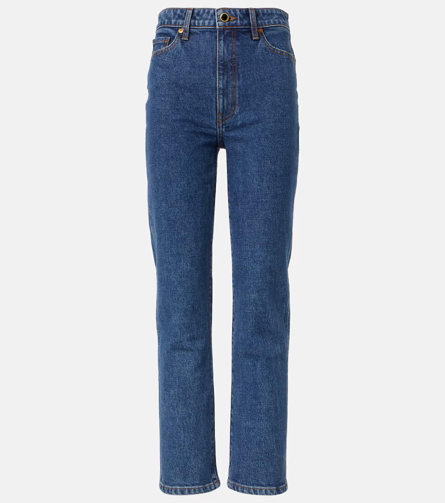 Shop Khaite Abigail high-rise straight jeans | Mytheresa (US/CA)