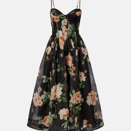 Shop Zimmermann Luna linen and silk organza bustier dress | Mytheresa (US/CA)