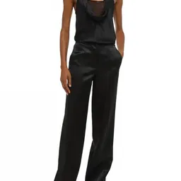 Shop Minimal Satin Pants In Black | Shop Simon