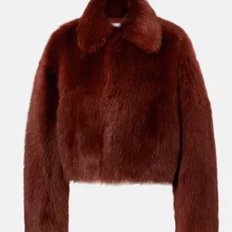 Shop Bottega Veneta Cropped shearling jacket | Mytheresa (US/CA)