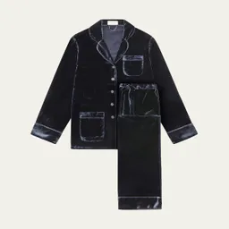 Shop Coco Silk-Viscose Velvet Pajama Set | Bergdorf Goodman