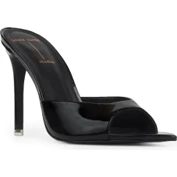 Shop BLACK SUEDE STUDIO Brea Pointed Toe Sandal in Black Patent | Nordstrom