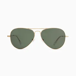 Shop Quince | Halston Polarized Stainless Steel Aviator Sunglasses in Black with Black lens, Cellulose Acetate | Quince