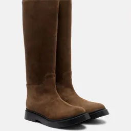 Shop Proenza Schouler Bank suede knee-high boots | Mytheresa