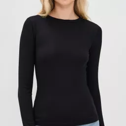 Shop Modal Rib Long Sleeve Crew | Shopbop