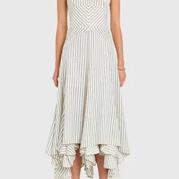 Shop Amanda Uprichard Monterey Stripe Handkerchief Dress in Oxford Blue Stripe | Nordstrom