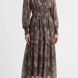 Shop Boho Paisley Long Sleeve Maxi Dress | Nordstrom