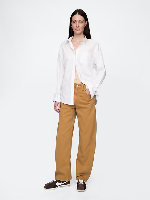 Shop High Rise Barrel Jeans | Gap (US)