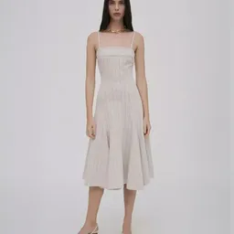 Shop Fitted Godet Dress by Rosetta Getty | The Mile