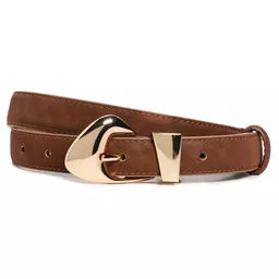 Shop SHASHI Isosceles Buckle Belt Brown One Size | Shopbop