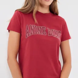 Shop ANINE BING Shelley Tee Tango Red | Shopbop