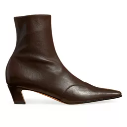 Shop Womens Nevada 40MM Leather Ankle Boots - Black | Saks Fifth Avenue