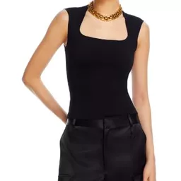Shop Square Neck Sleeveless Top - Exclusive | Bloomingdales (US)