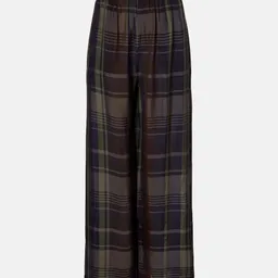 Shop The Frankie Shop Baxter checked wide-leg pants | Mytheresa (US/CA)