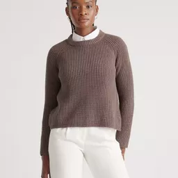 Shop 100% Organic Cotton Fisherman Crew Sweater | Quince
