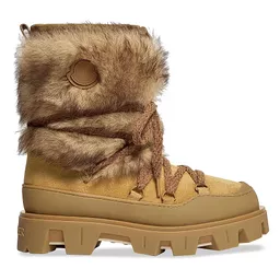 Shop Womens Peak Après Boots in Suede and Shearling - Camel Beige | Saks Fifth Avenue