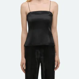 Shop Minimal Slip Top In Black | Shop Simon