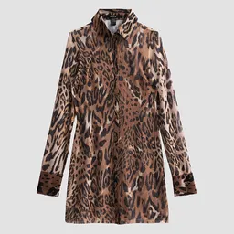 Shop Womens Higher Than Heaven Devin Leopard-Print Shirtdress | Saks Fifth Avenue