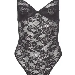Shop Fleur Du Mal Le Stretch Lace Bodysuit in Black | Nordstrom