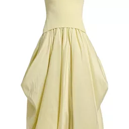 Shop Womens Izzy Strapless Pickup Midi-Dress - Sunglow | Saks Fifth Avenue