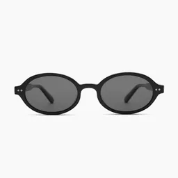 Shop Mallorca Polarized Acetate Sunglasses in Black with Grey lens | Quince