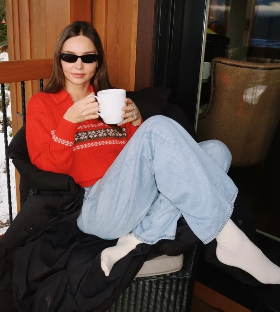 Shop Guest in Residence Cable Collegiate Polo Chili Combo L | Shopbop