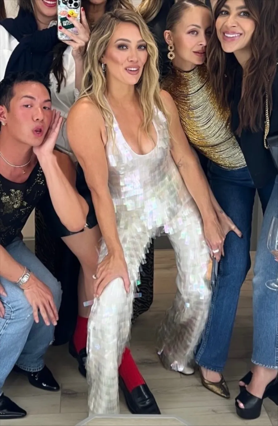 Hilary Duff's Shimmering Top and Pants